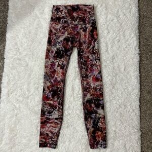 Lululemon Wunder Train High Rise Leggings in Urbantricity Size 2